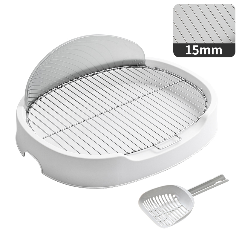 Stainless Steel Dog Toilet with Splash Guard