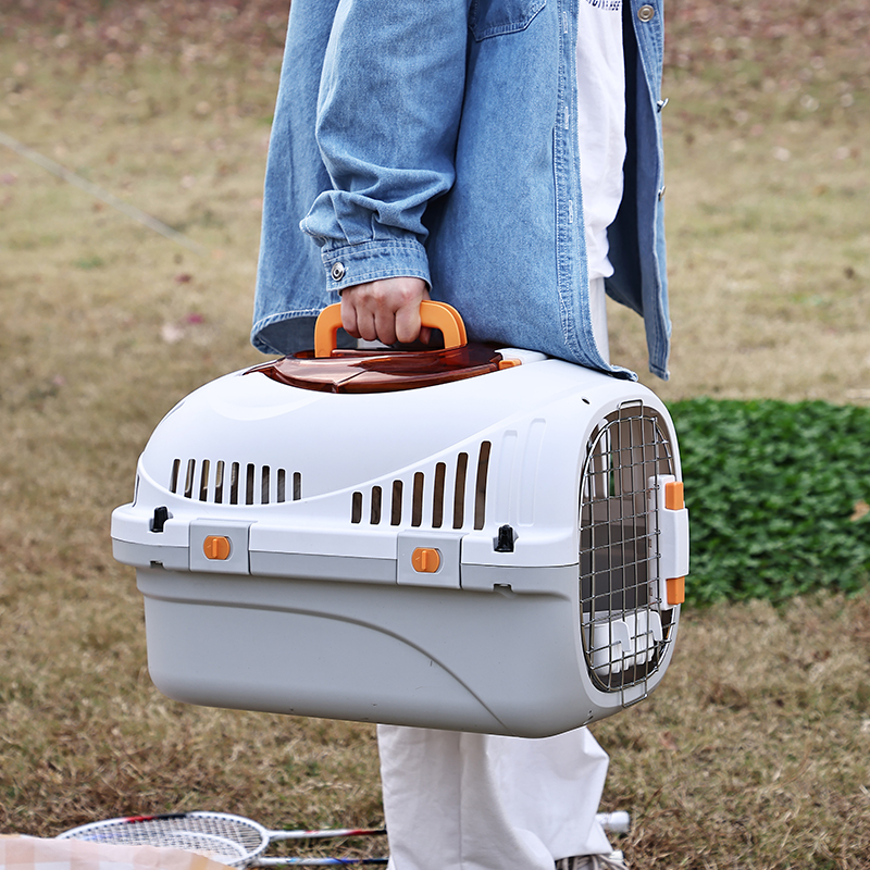 Easy Feeding & Portable Escape-proof Airline Pet Carrier