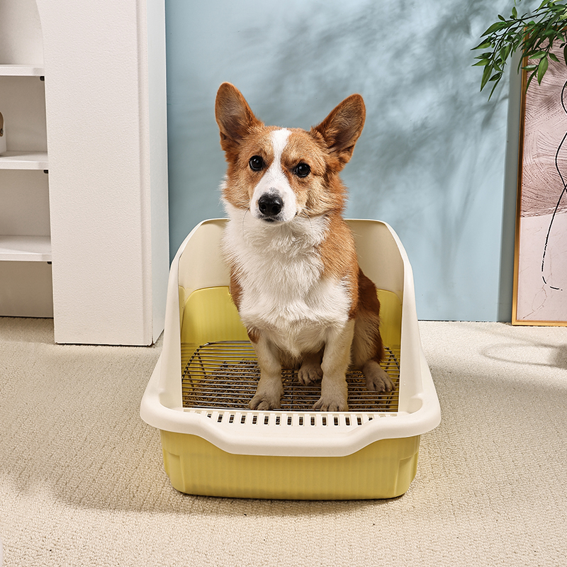 High-sided Splash-proof Open Dog Training Toilet