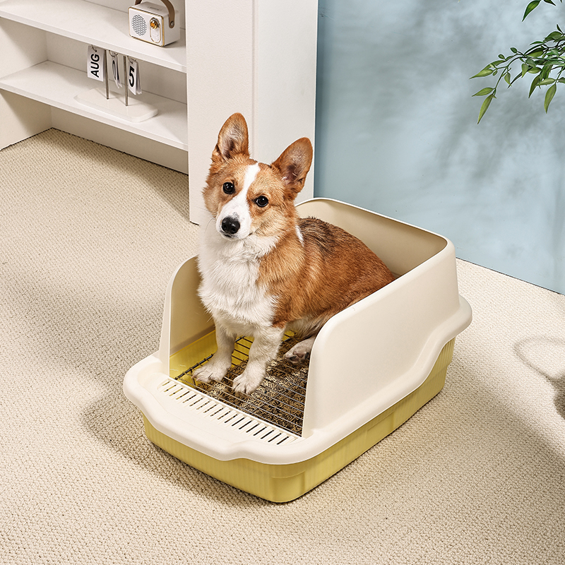 High-sided Splash-proof Open Dog Training Toilet