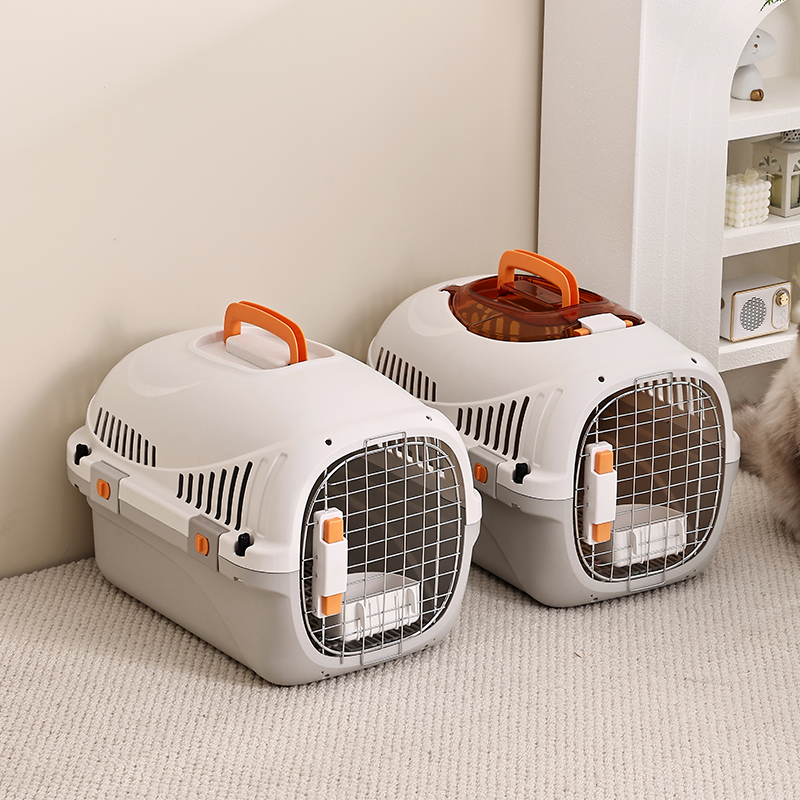 Easy Feeding & Portable Escape-proof Airline Pet Carrier