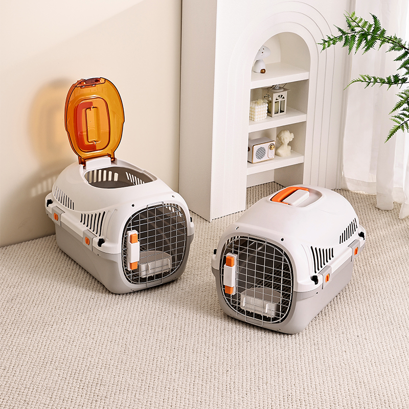 Easy Feeding & Portable Escape-proof Airline Pet Carrier