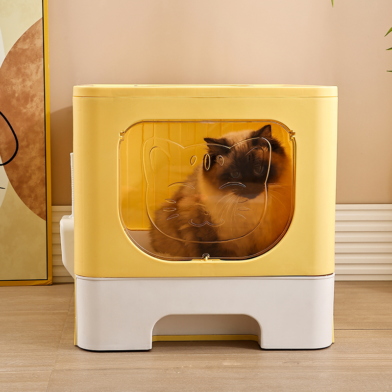 Splash-proof and Leak-proof Spacious Drawer Cat Litter Box