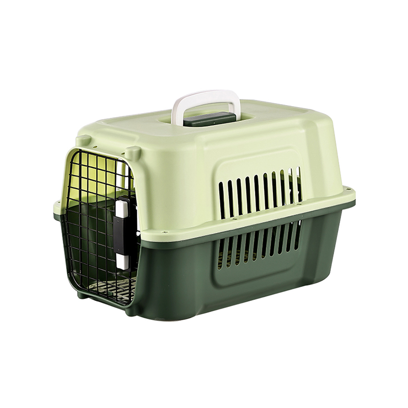 Durable Pet Carrier with Sturdy Plastic & Metal Doors