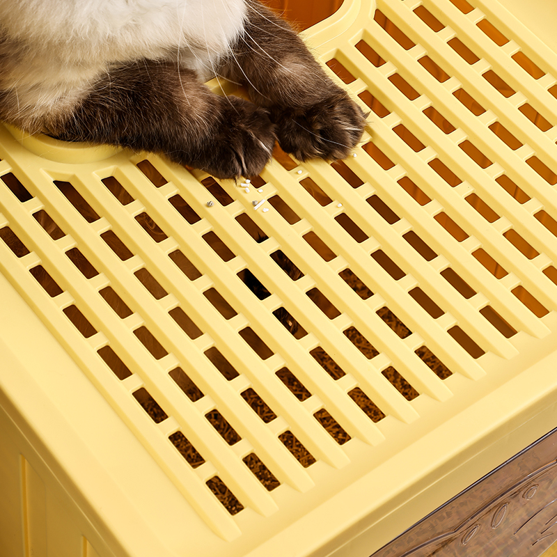 Splash-proof and Leak-proof Spacious Drawer Cat Litter Box