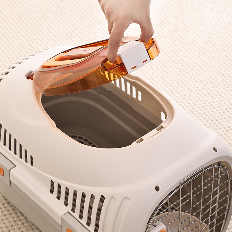 Easy Feeding & Portable Escape-proof Airline Pet Carrier