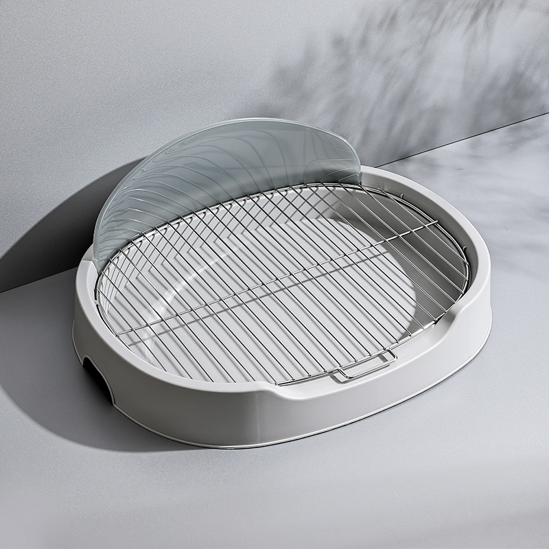 Stainless Steel Dog Toilet with Splash Guard