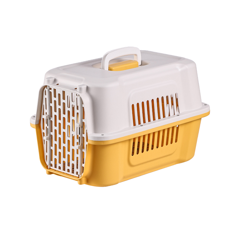 Durable Pet Carrier with Sturdy Plastic & Metal Doors