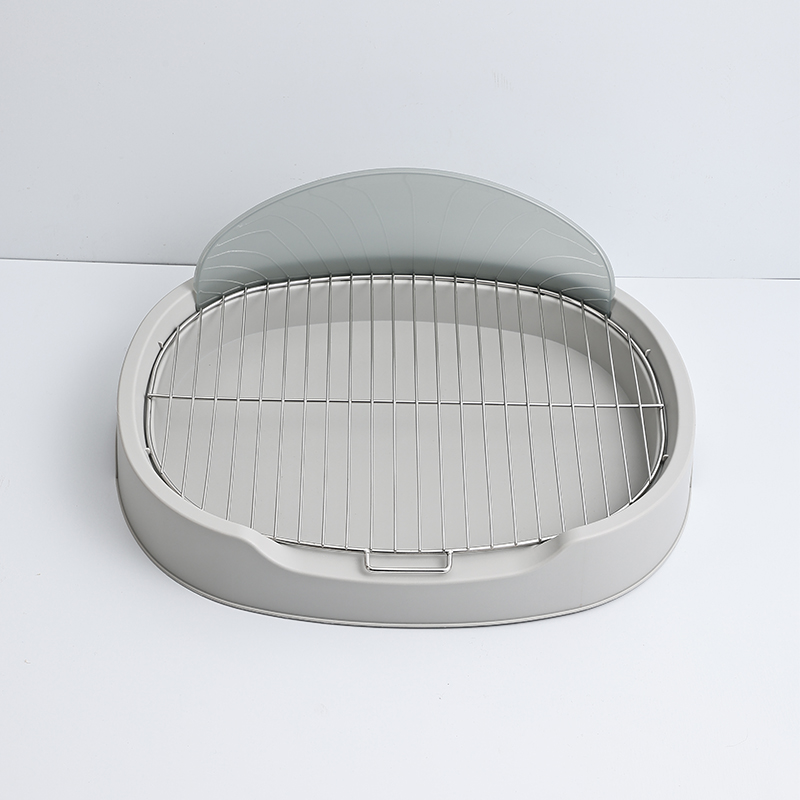 Stainless Steel Dog Toilet with Splash Guard