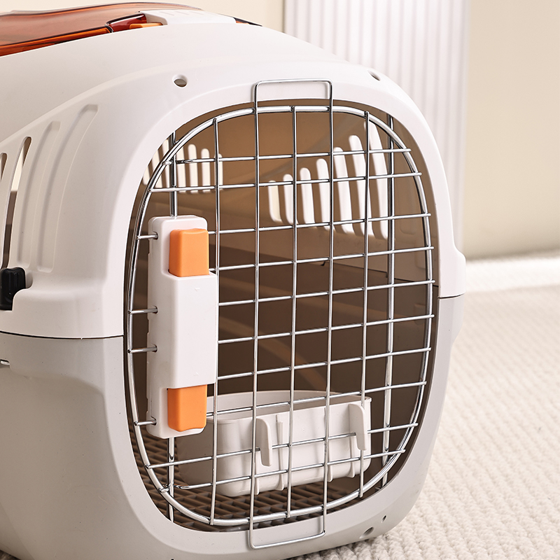 Easy Feeding & Portable Escape-proof Airline Pet Carrier