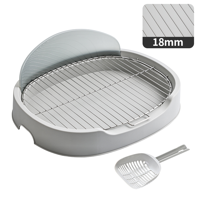 Stainless Steel Dog Toilet with Splash Guard