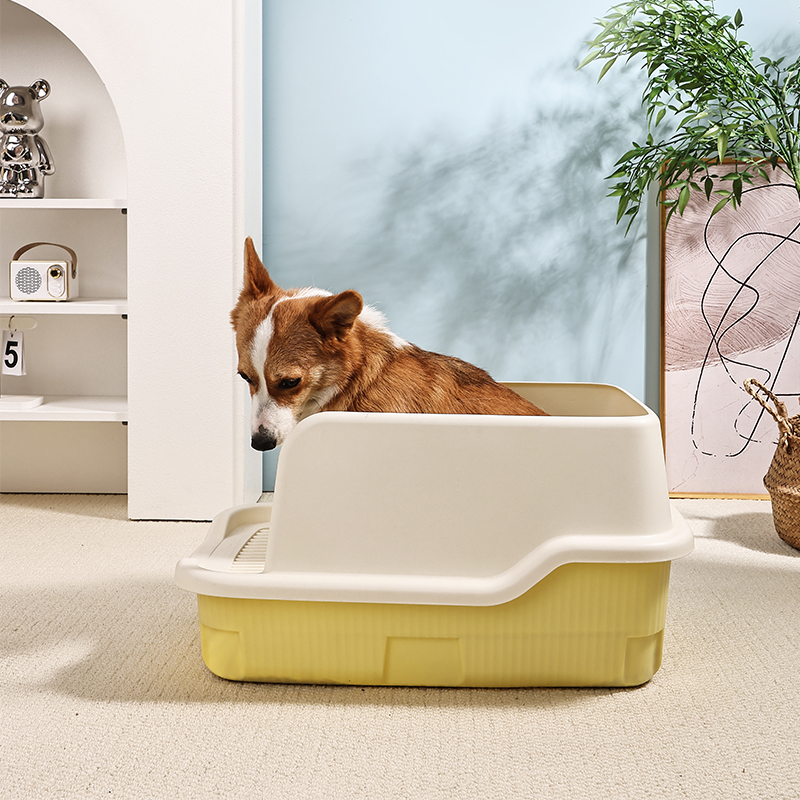 High-sided Splash-proof Open Dog Training Toilet