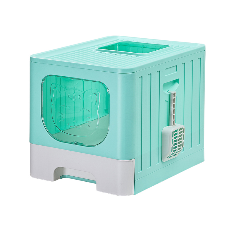 Splash-proof and Leak-proof Spacious Drawer Cat Litter Box