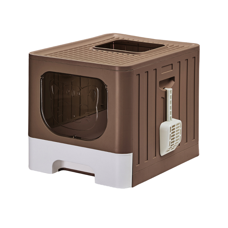 Splash-proof and Leak-proof Spacious Drawer Cat Litter Box