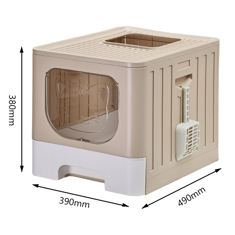 Splash-proof and Leak-proof Spacious Drawer Cat Litter Box