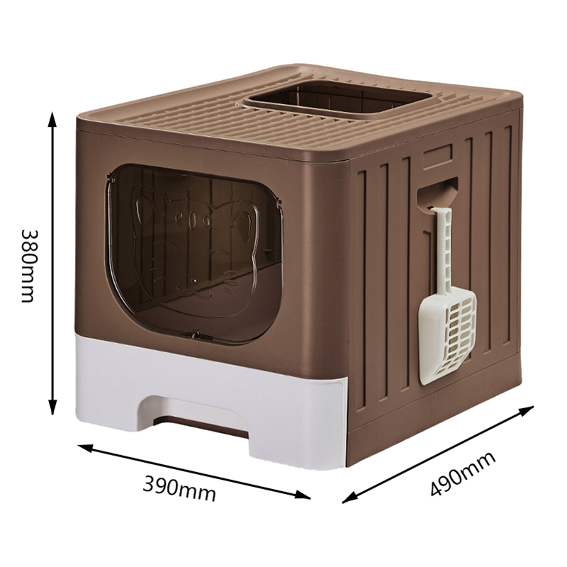Splash-proof and Leak-proof Spacious Drawer Cat Litter Box