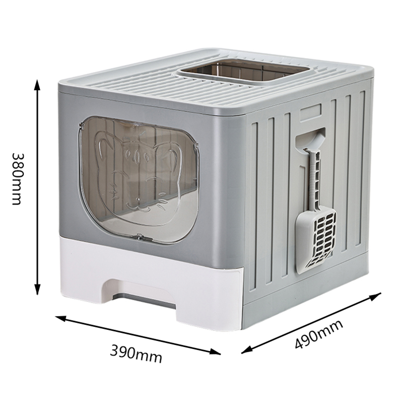 Splash-proof and Leak-proof Spacious Drawer Cat Litter Box