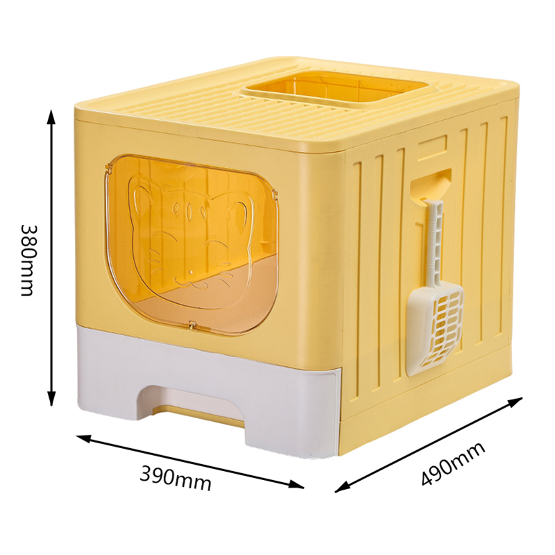 Splash-proof and Leak-proof Spacious Drawer Cat Litter Box
