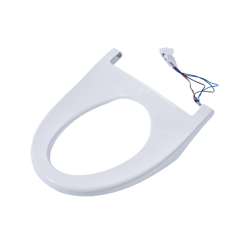 Heavy duty soft close WC seat supplied by China toilet seat manufacturer with seamless friction welded design and durable white finish